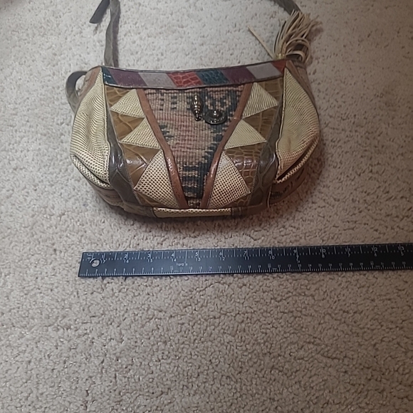 Sharif Colorful Patchwork Crossbody Bag - Picture 14 of 15